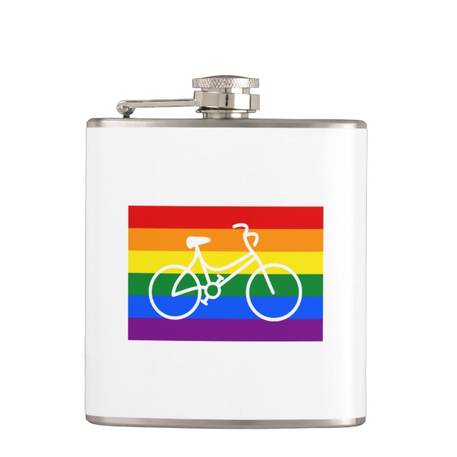 Ride Pride Cycling Hip Flask (Front)
