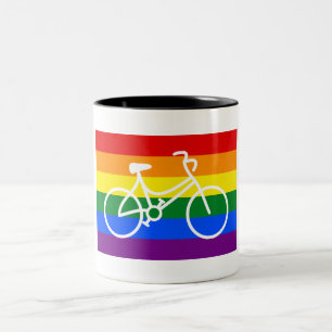 Ride Pride Cycling Two-Tone Coffee Mug