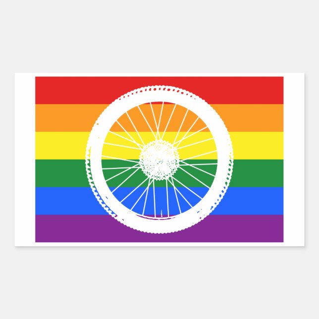 Ride Pride Cycling Wheel Sticker (Front)