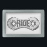 Ride Rectangular Belt Buckle<br><div class="desc">You need to ride your bike for sanity,  health,  and because it's the right thing to do. So do it,  just ride!</div>