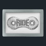 Ride Rectangular Belt Buckle<br><div class="desc">You need to ride your bike for sanity,  health,  and because it's the right thing to do. So do it,  just ride!</div>