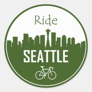 Ride Seattle Classic Round Sticker