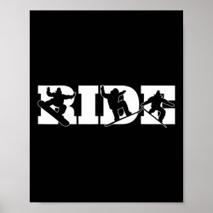 Ride Snowboarder  Poster