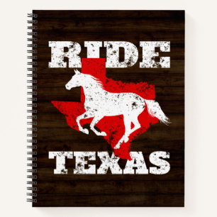 Ride Texas - Gift for Horse Lovers, Riders Notebook