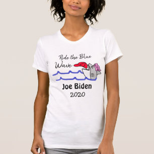 Ride the Blue Wave Democrat Vote Joe Biden 2020 T-Shirt