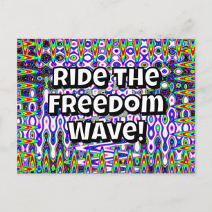 Ride the Freedom Wave Postcard