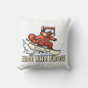 Ride The Frost Throw Pillow