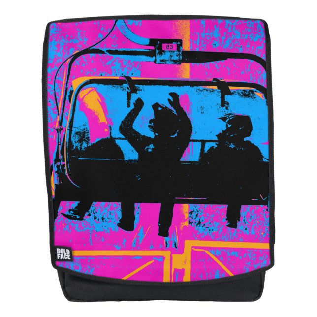 Ride the Mountain - Mountain Bikers Backpack (Front)