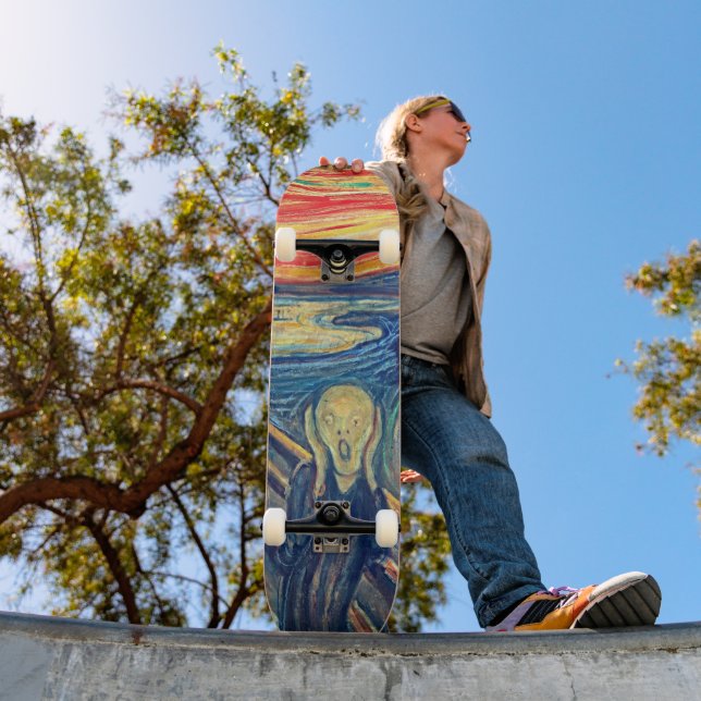 Ride the Scream of Expression - Edvard Munch Skateboard (Outdoor 1)