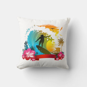 Ride The Tide Throw Pillow