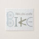 Ride the Trails Bike Graffiti Sport Quote Jigsaw Puzzle<br><div class="desc">Ride the Trails Bike Graffiti Sport Quote</div>
