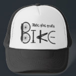 Ride the Trails Inspirational Motivational Biking  Trucker Hat<br><div class="desc">Ride the Trails Inspirational Motivational Biking Fitness Sport</div>