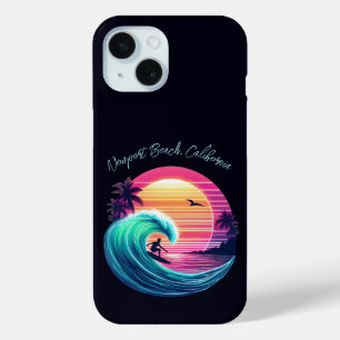 Ride the Wave at Sunset iPhone 15 Case