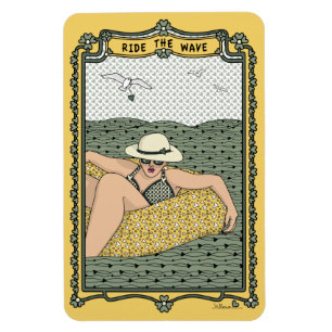 Ride The Wave_B_Refrigerator Magnet