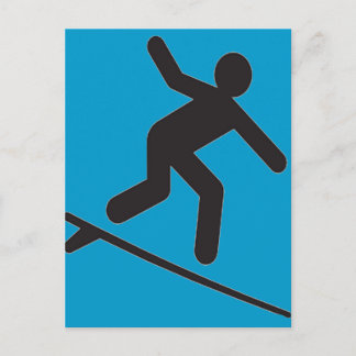 RIDE THE WAVE CARTOON POSTCARD