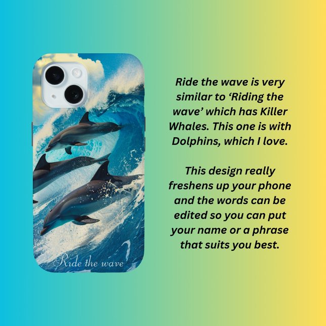 Ride the wave  Case-Mate iPhone case (Creator Uploaded)