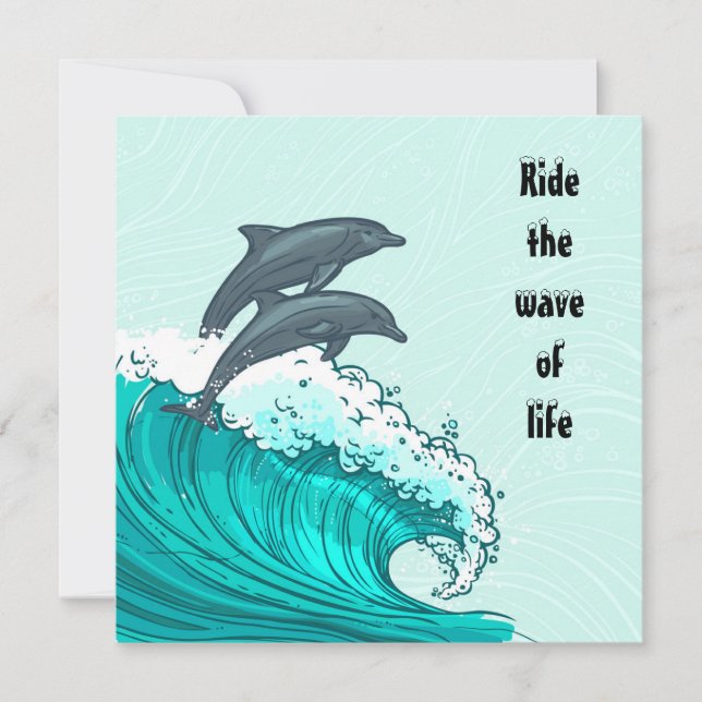 Ride the Wave Flat Card (Front)
