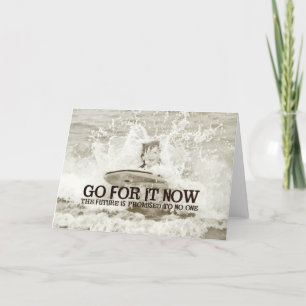 RIDE THE WAVE Greeting Card