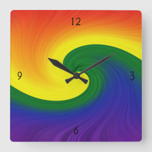 Ride the Wave  Square Wall Clock