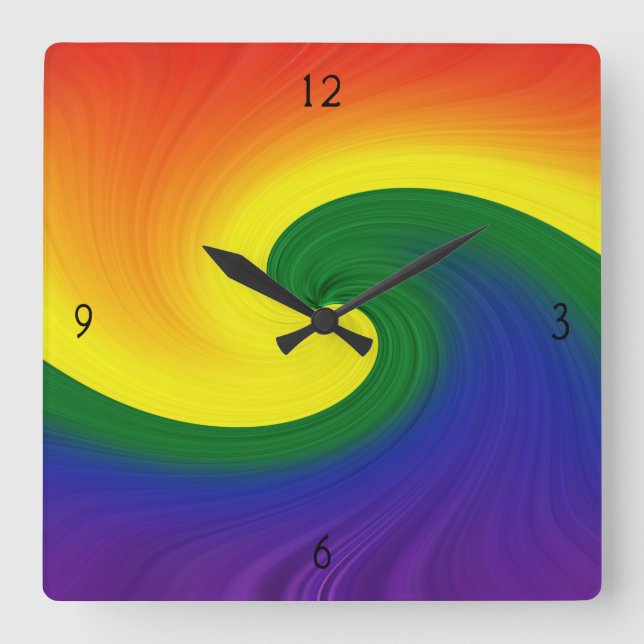 Ride the Wave  Square Wall Clock (Front)