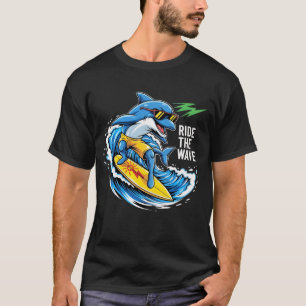 RIDE THE WAVE – Wave Surf Graphic T-Shirt