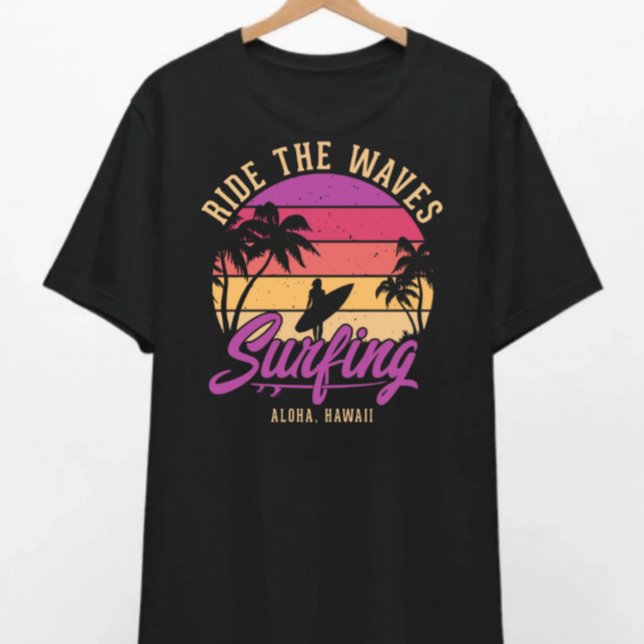 Ride the Waves Surfing T-shirt  (Creator Uploaded)