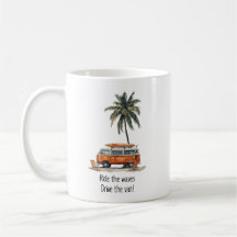 Ride the Waves VW Campervan Mug