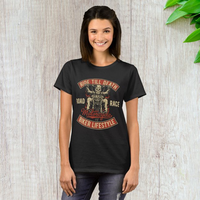 Ride Till Death Biker Lifestyle T-Shirt (Creator Uploaded)