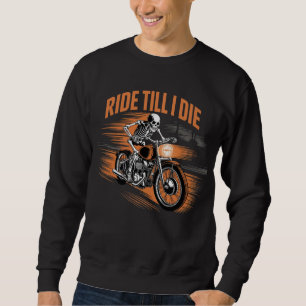 Ride Till I Die – Skeleton Biker Halloween Hoodie