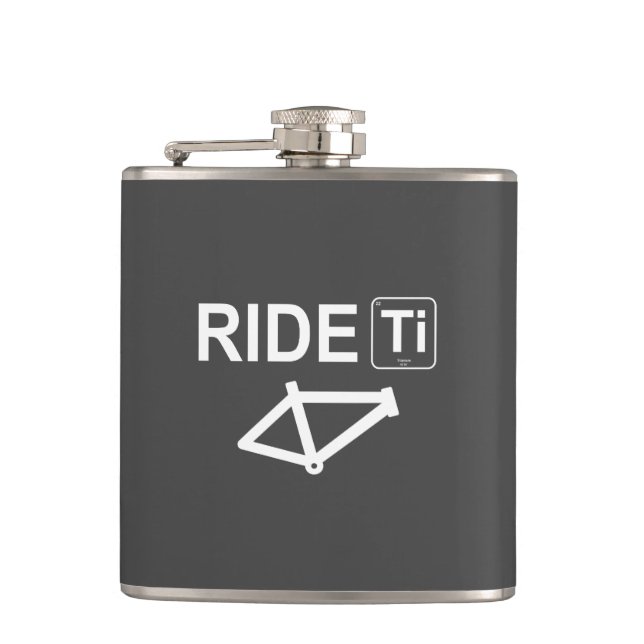 Ride Titanium Hip Flask (Front)