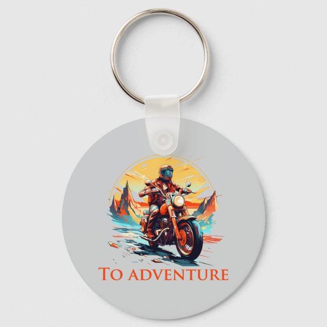 Ride to Adventure Keychain (Front)