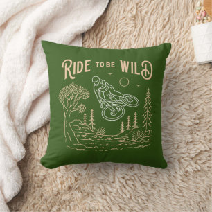 Ride to be Wild Throw Pillow