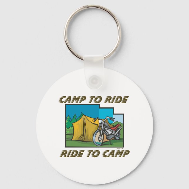 Ride to Camp Keychain (Front)
