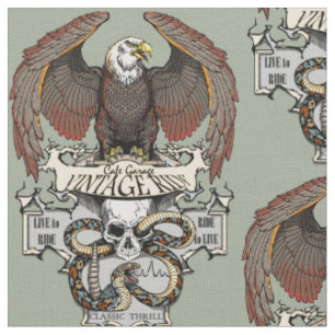 Ride To Live Live To Ride Biker design Fabric