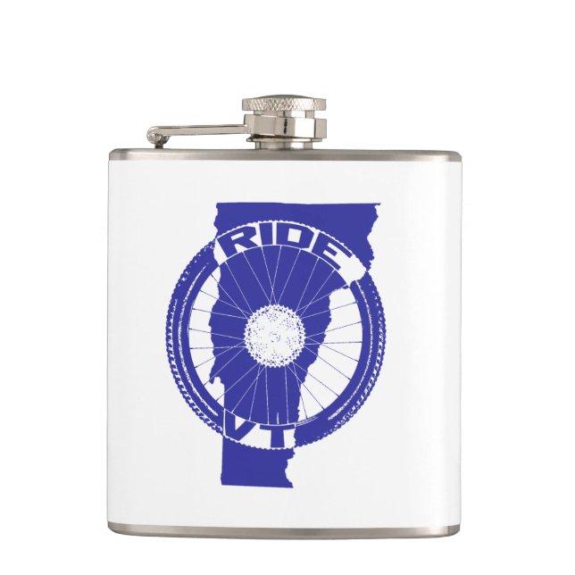 Ride Vermont Hip Flask (Front)
