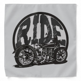 Ride Vintage Motorcycle Biker Bandana
