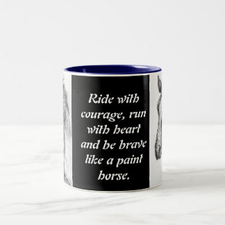 Ride with Courage Two-Tone Coffee Mug