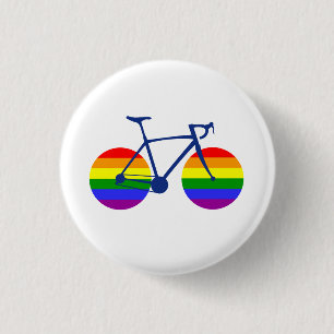 Ride With Pride Bike 1 Inch Round Button