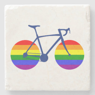 Ride With Pride Bike Stone Coaster