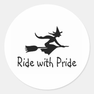 Ride With Pride Classic Round Sticker