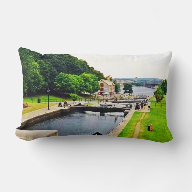 Rideau Canal Waterway. Buy Now Lumbar Pillow (Front)