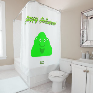 Rideau de douche à bulles d'Halloween