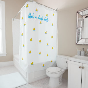 Rideau de douche à canard roub-a-dub