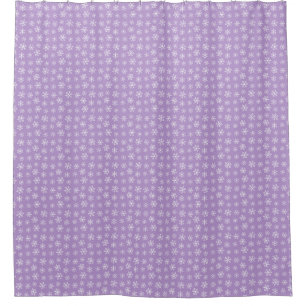 Rideau de douche à flocon de neige violet