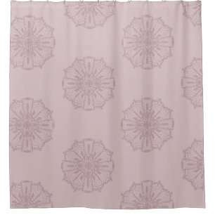 Rideau de douche à motif mandala bohème dessiné à 