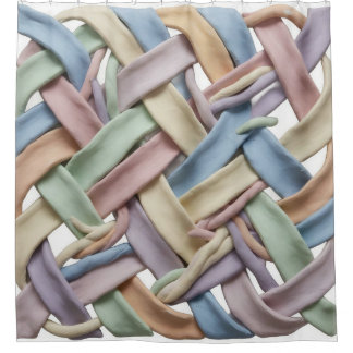 Rideau de douche à motif tissé