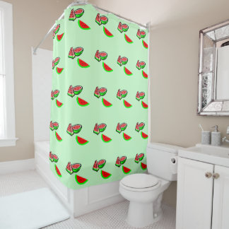 Rideau de douche à pastèque