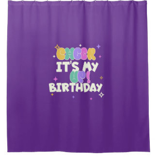 RIDEAU DE DOUCHE ANNIVERSAIRE CHEER UP