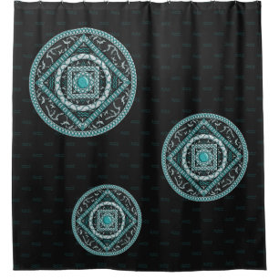 Rideau de douche Aquarius Mandala