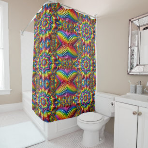 Rideau de douche aux couleurs LGBTQ